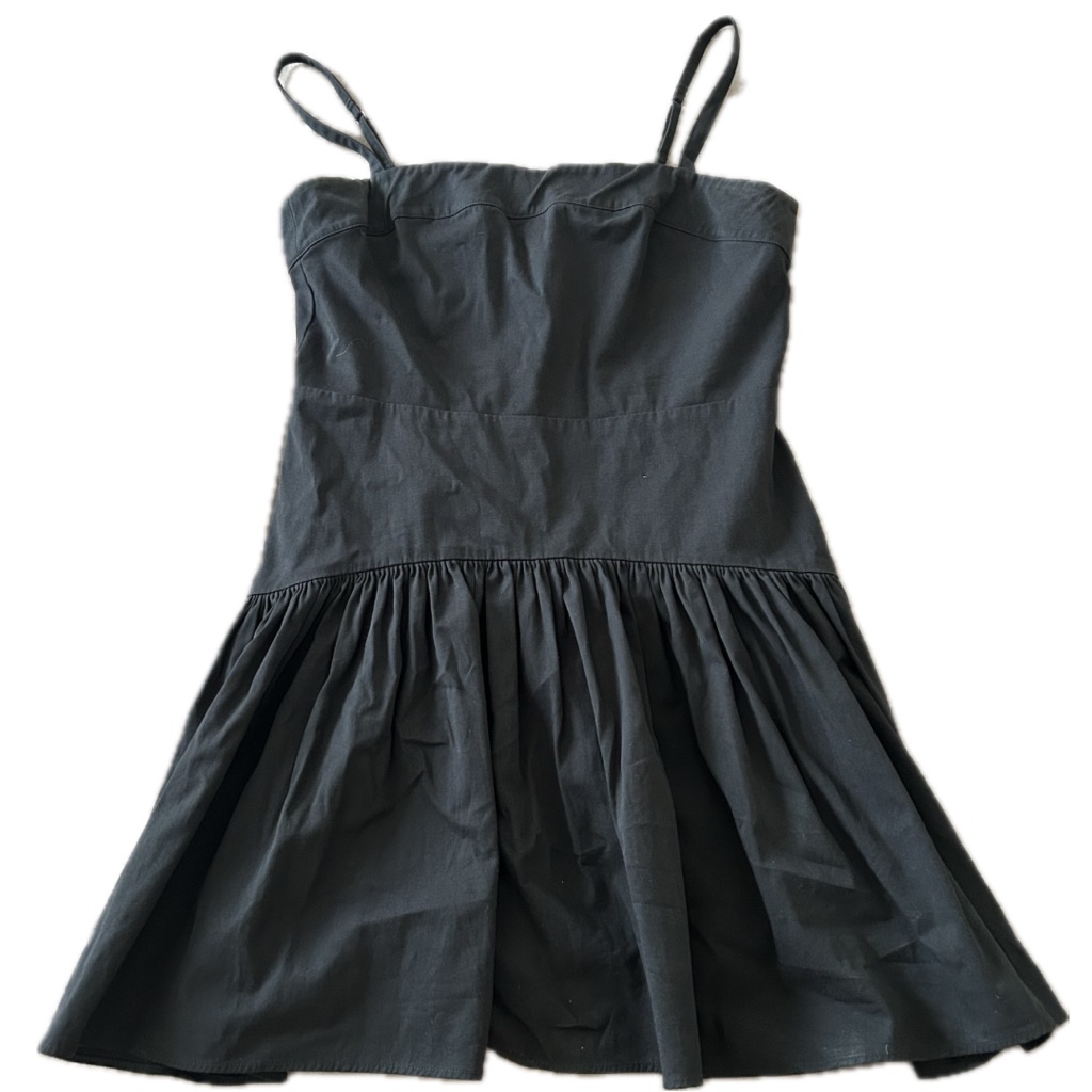 Abercrombie Navy Drop-Waist Mini Dress